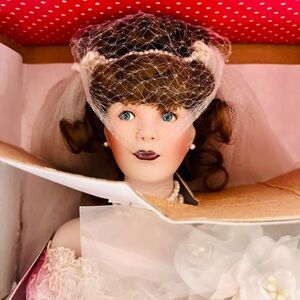 Paradise Galleries “June” Bridal Beauties Porcelain Doll NIB